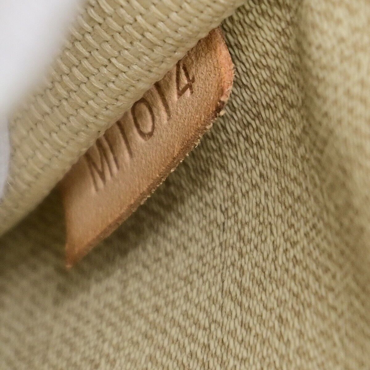 LOUIS VUITTON LV Logo Trouville Hand Bag Monogram Leather Brown M42228 83ED019