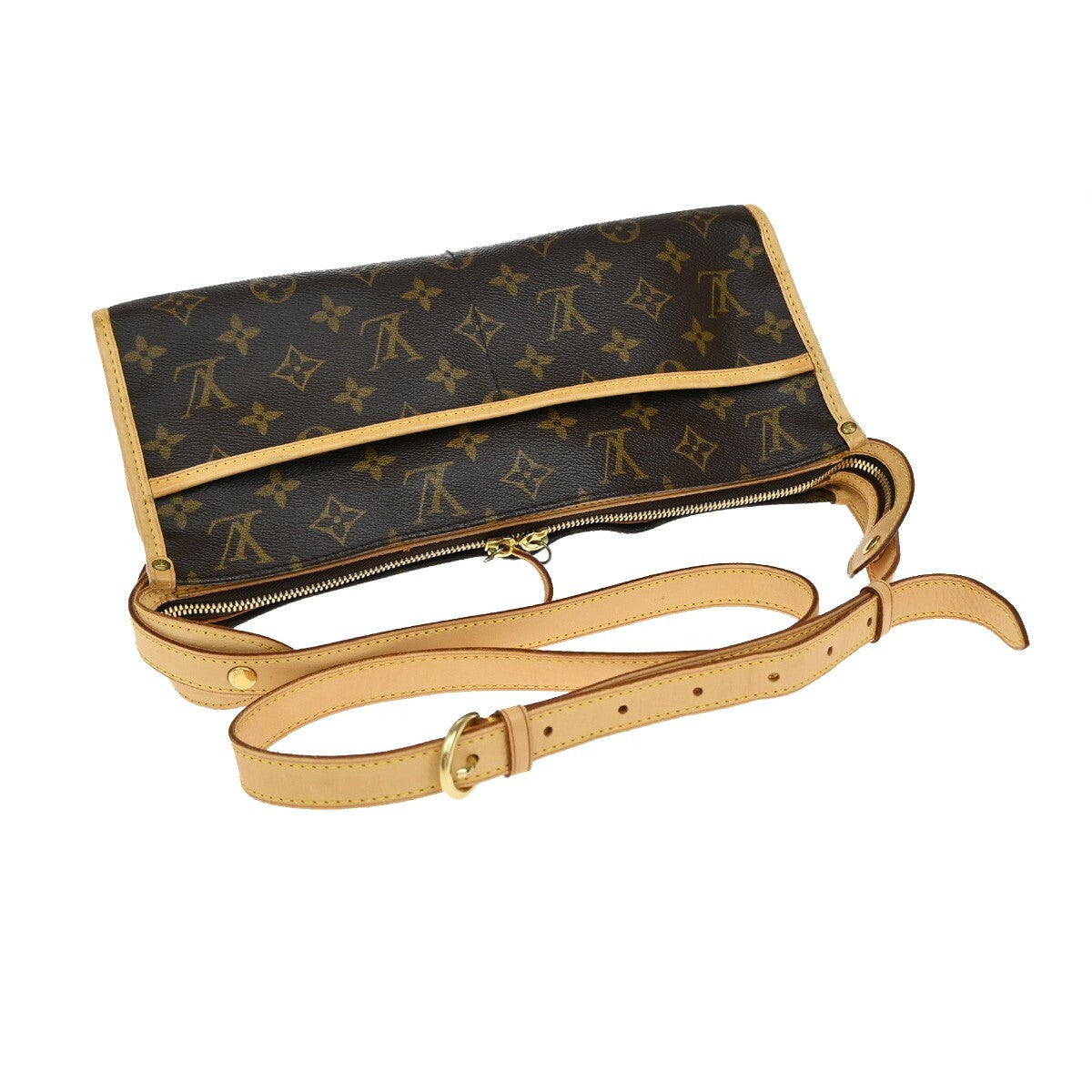 LOUIS VUITTON LV Popincourt Long Shoulder Bag Monogram Brown M40008 70EE190