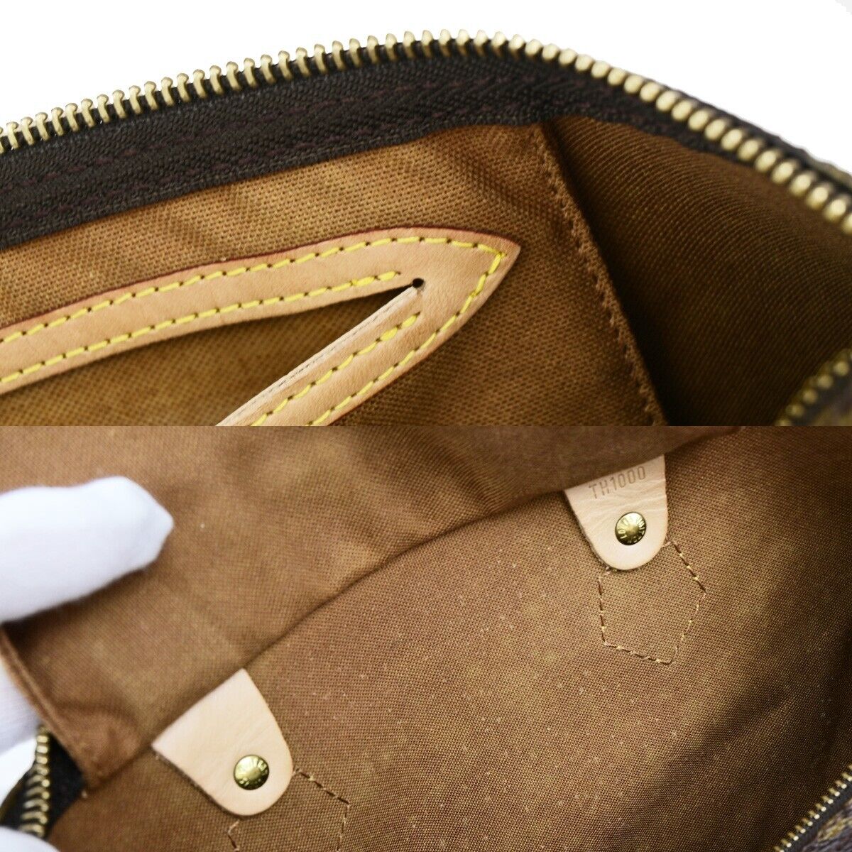 LOUIS VUITTON Speedy 30 Travel Hand Bag Monogram Leather Brown M41526 70EC937