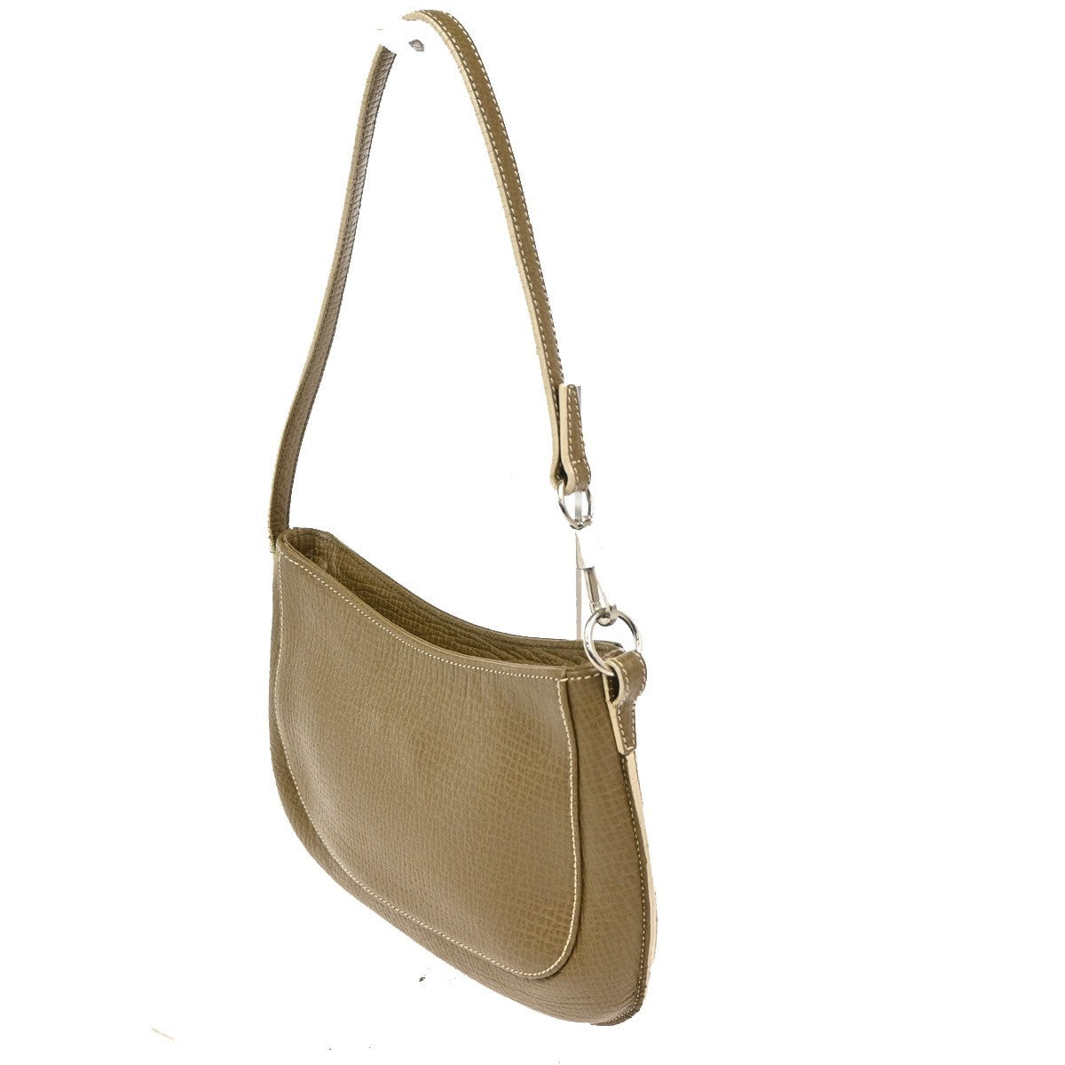 LOEWE Logo Shoulder Bag Embossing Leather Brown Spain SHW 70CA588