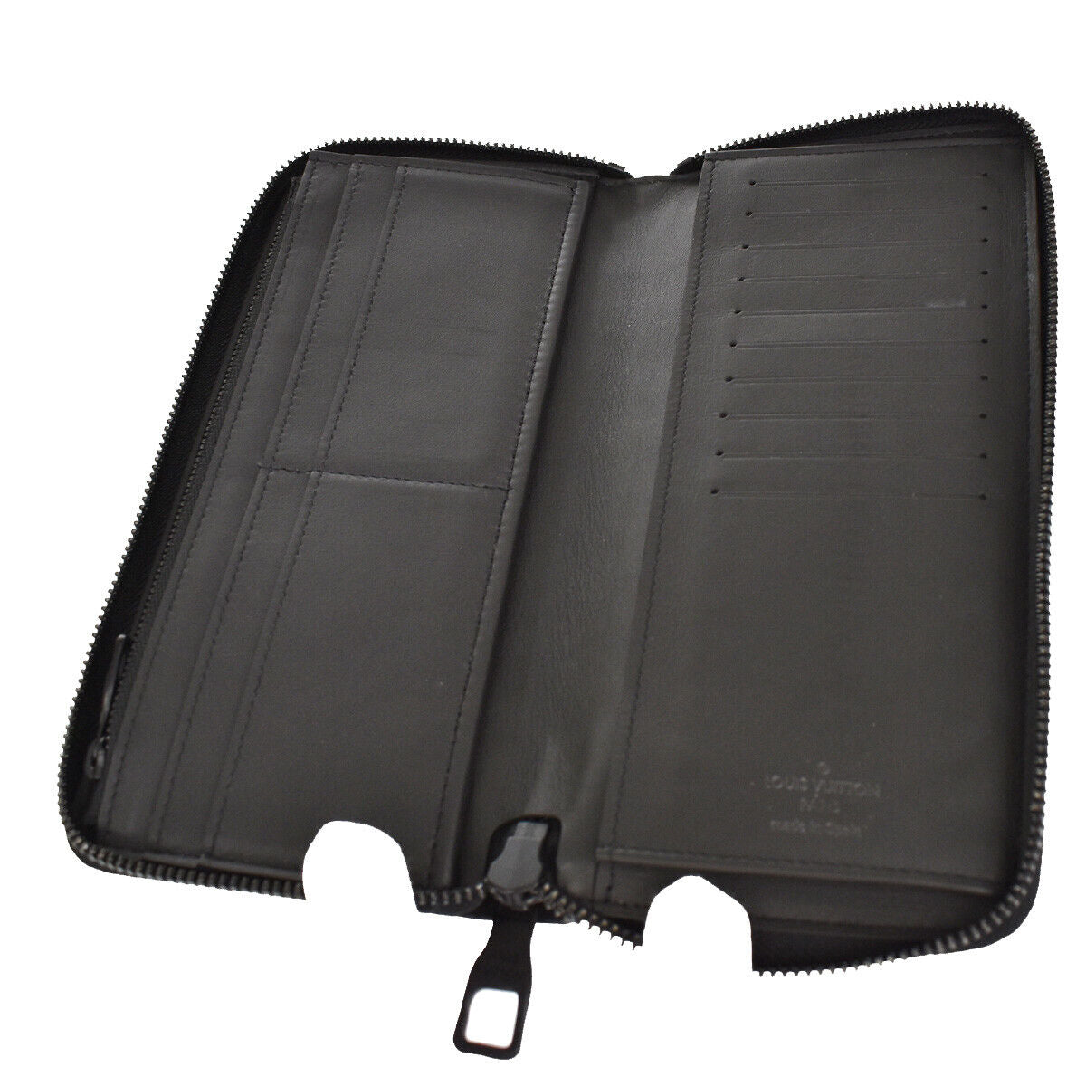 LOUIS VUITTON Zippy Wallet Vertical Wallet Monogram Taurillon BK M69047 12RC999