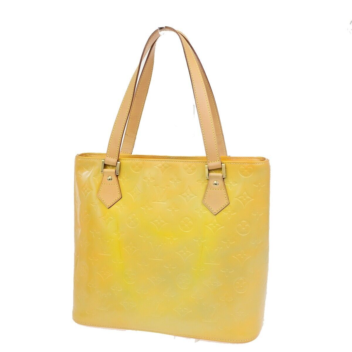 LOUIS VUITTON Houston Shoulder Bag Monogram Vernis Leather Yellow M91303 04ED912