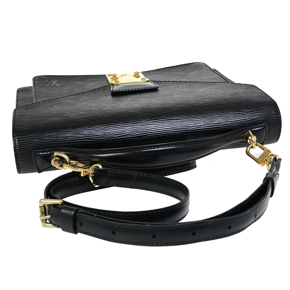 LOUIS VUITTON Monceau 2Way Shoulder Hand Bag Epi Leather Black M52122 10EB344