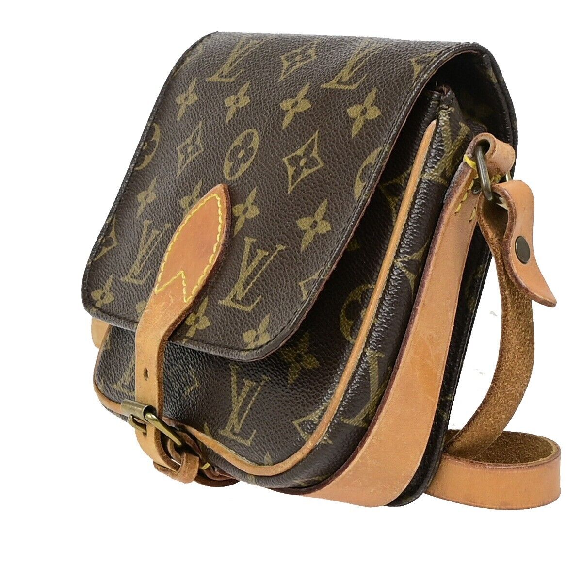 LOUIS VUITTON Mini Cartouchiere Shoulder Bag Monogram Leather BN M51254 34EB343