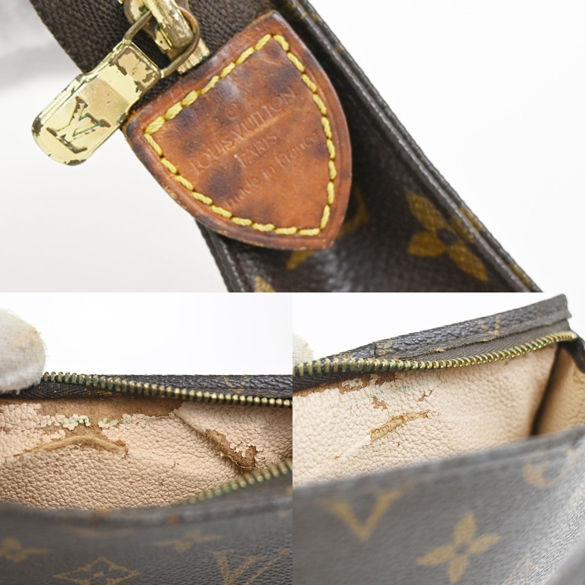 LOUIS VUITTON Poche Toilette 15 Clutch Pouch Bag Monogram Leather M47546 09CA899