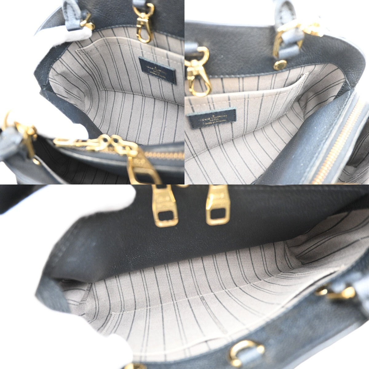 LOUIS VUITTON Montaigne BB 2Way Hand Bag Monogram Empreinte BK M41053 620RF292