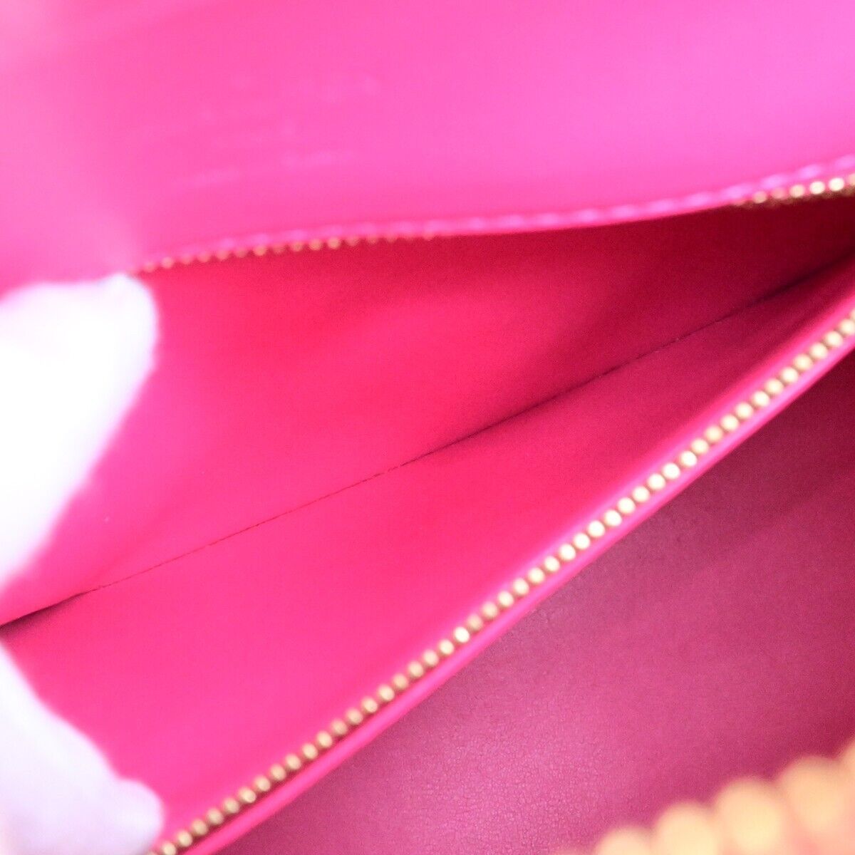 LOUIS VUITTON Houston Shoulder Bag Monogram Vernis Fuchsia Pink M91219 11FB190