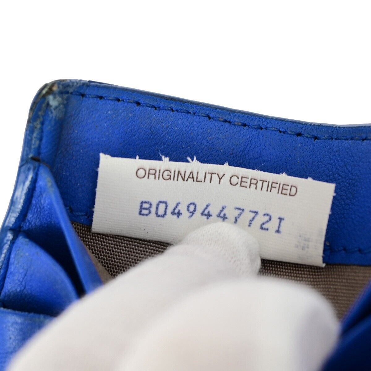 BOTTEGA VENETA Logo Intrecciato Bifold Compact Wallet Leather Black 08EC202