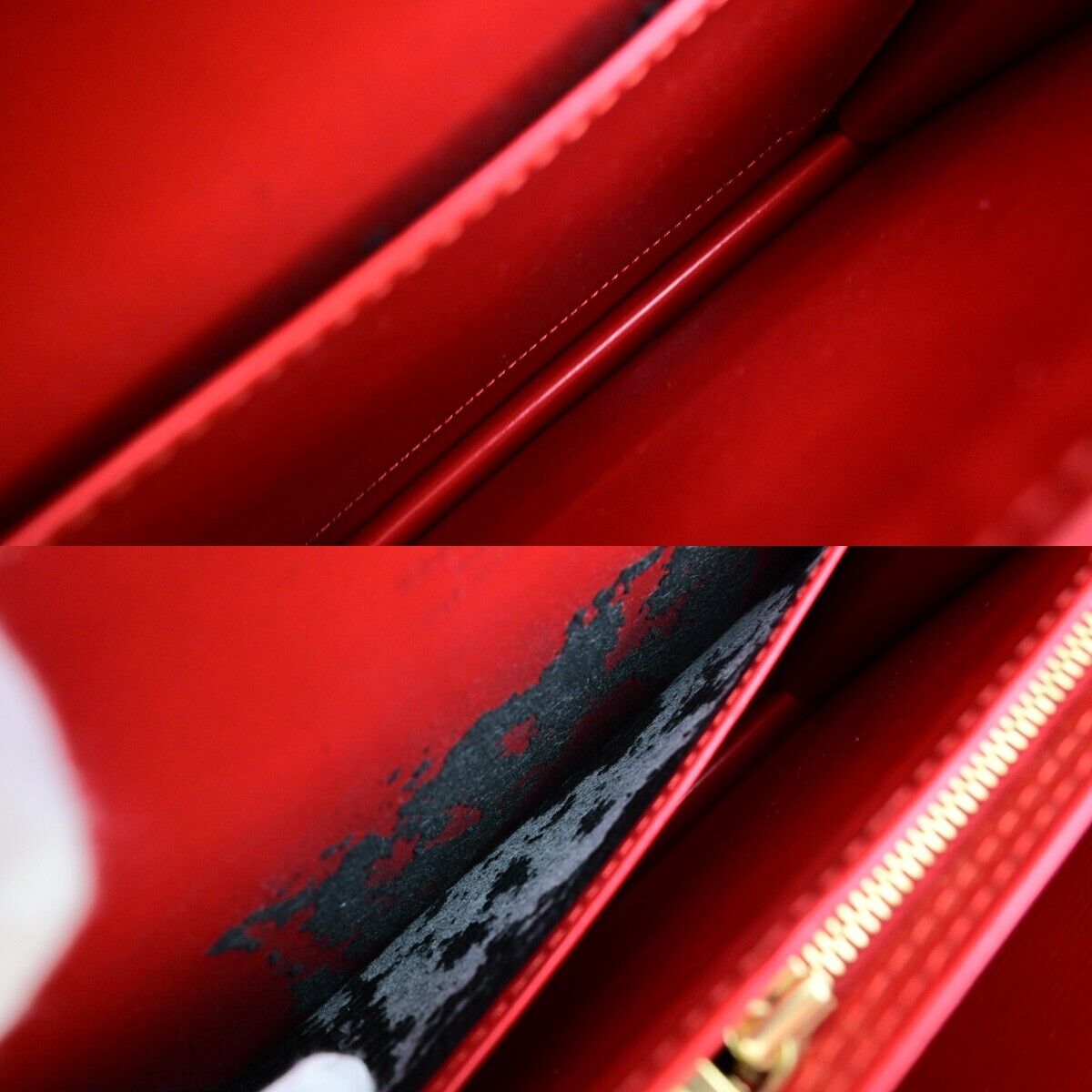 LOUIS VUITTON LV Capucines Shoulder Bag Epi Leather Red France M52347 35EC940