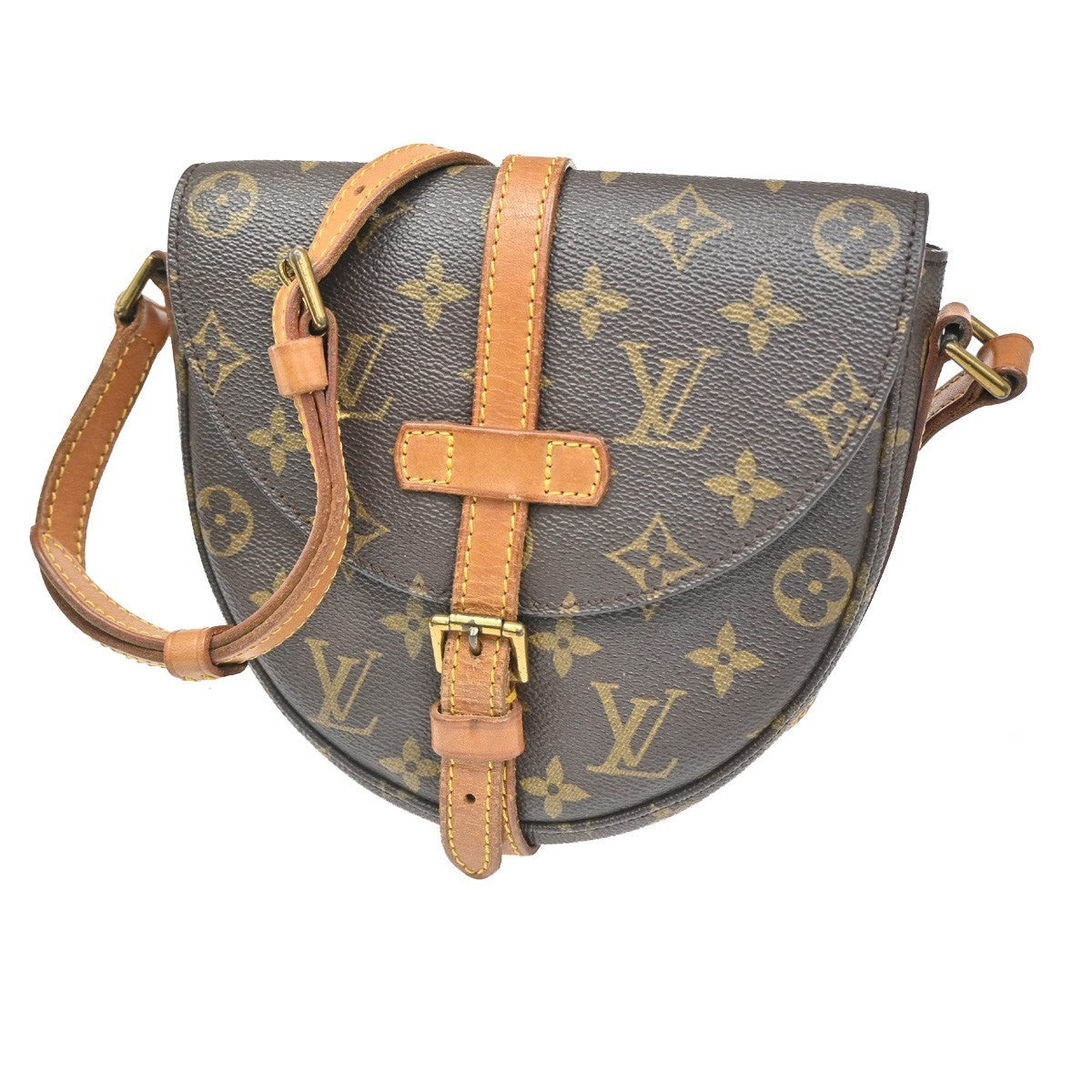 LOUIS VUITTON Chantilly PM Shoulder Bag Monogram Leather Brown M51234 80CA593