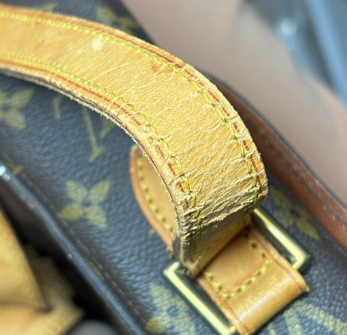 LOUIS VUITTON Saint Cloud GM Shoulder Bag Monogram Leather Brown M51242 30PA025