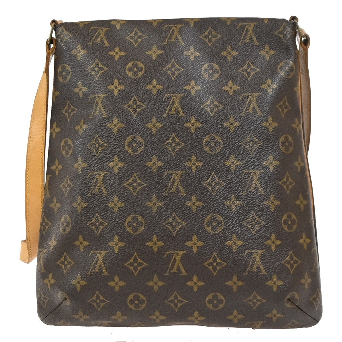 LOUIS VUITTON Musette Shoulder Bag Monogram Leather Brown France M51256 72YJ068