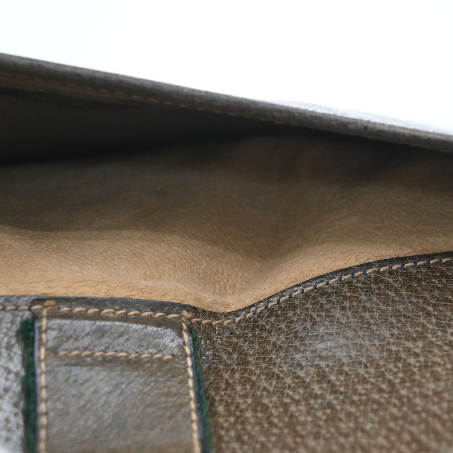 GUCCI Logo GG Pattern Sherry Shoulder Bag PVC Leather Brown Italy 61KD127