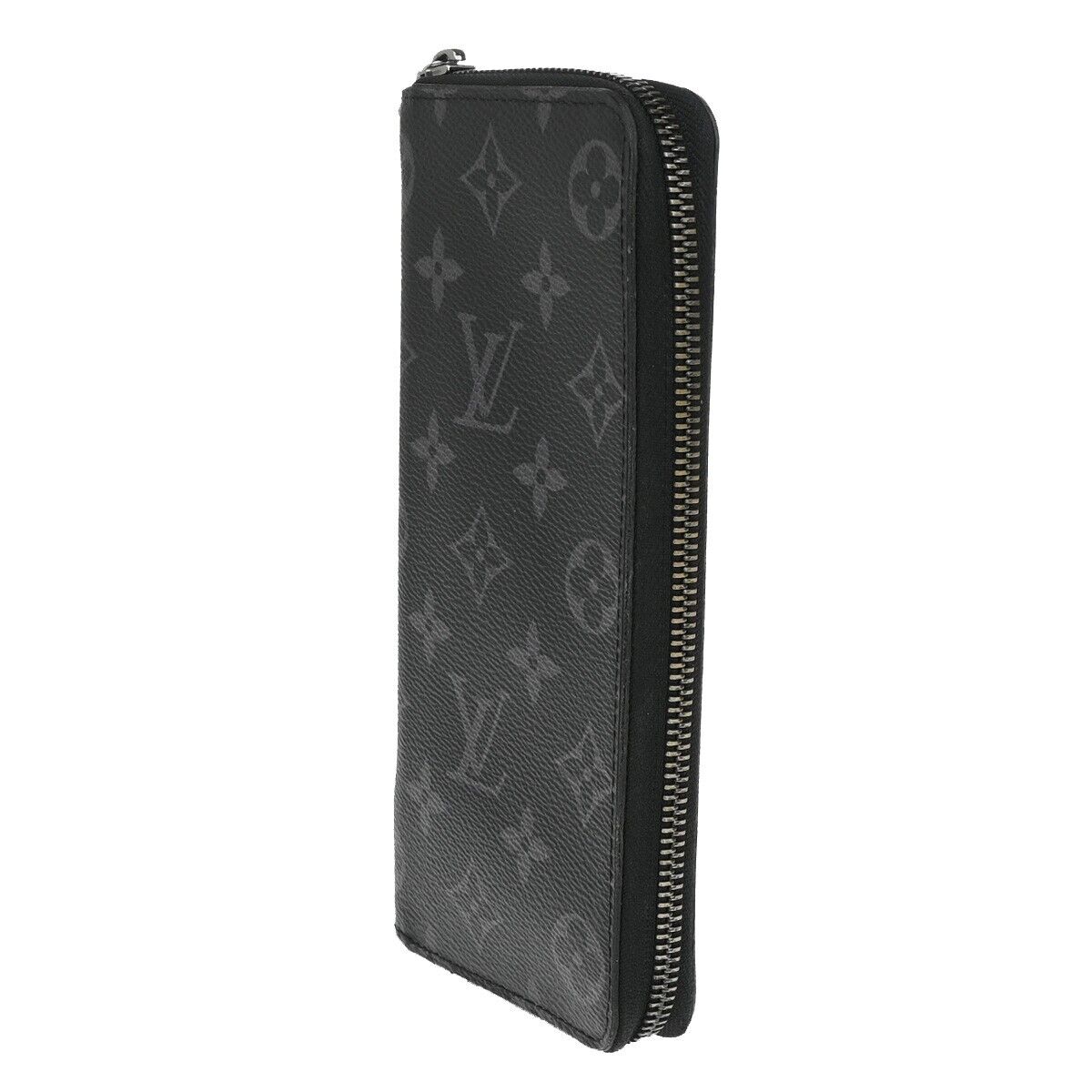 LOUIS VUITTON Zippy Wallet Vertical Monogram Eclipse Leather BK M62295 89EA984