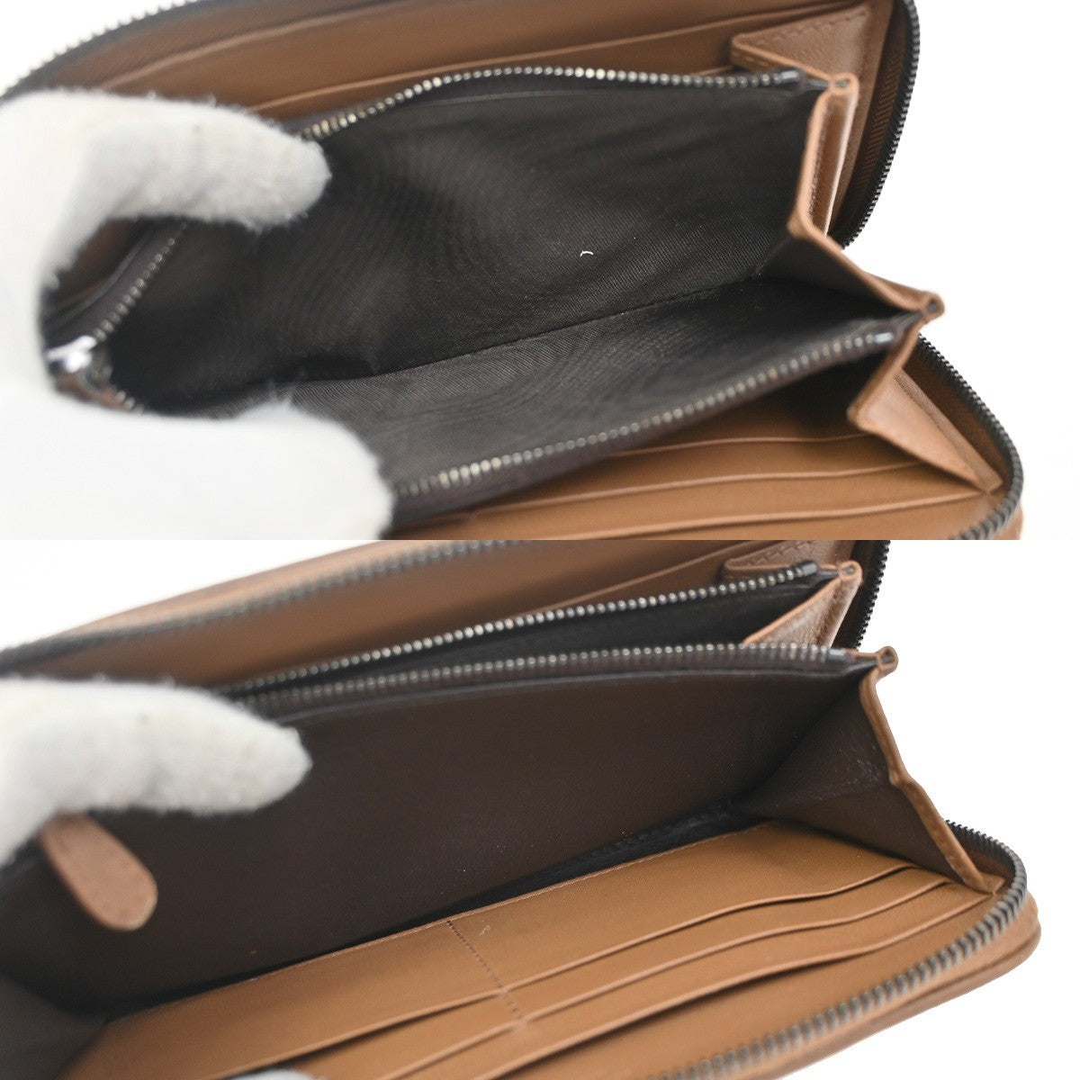 BOTTEGA VENETA Logo Intrecciato Zippy Long Wallet Embossing Leather BN 67DA286