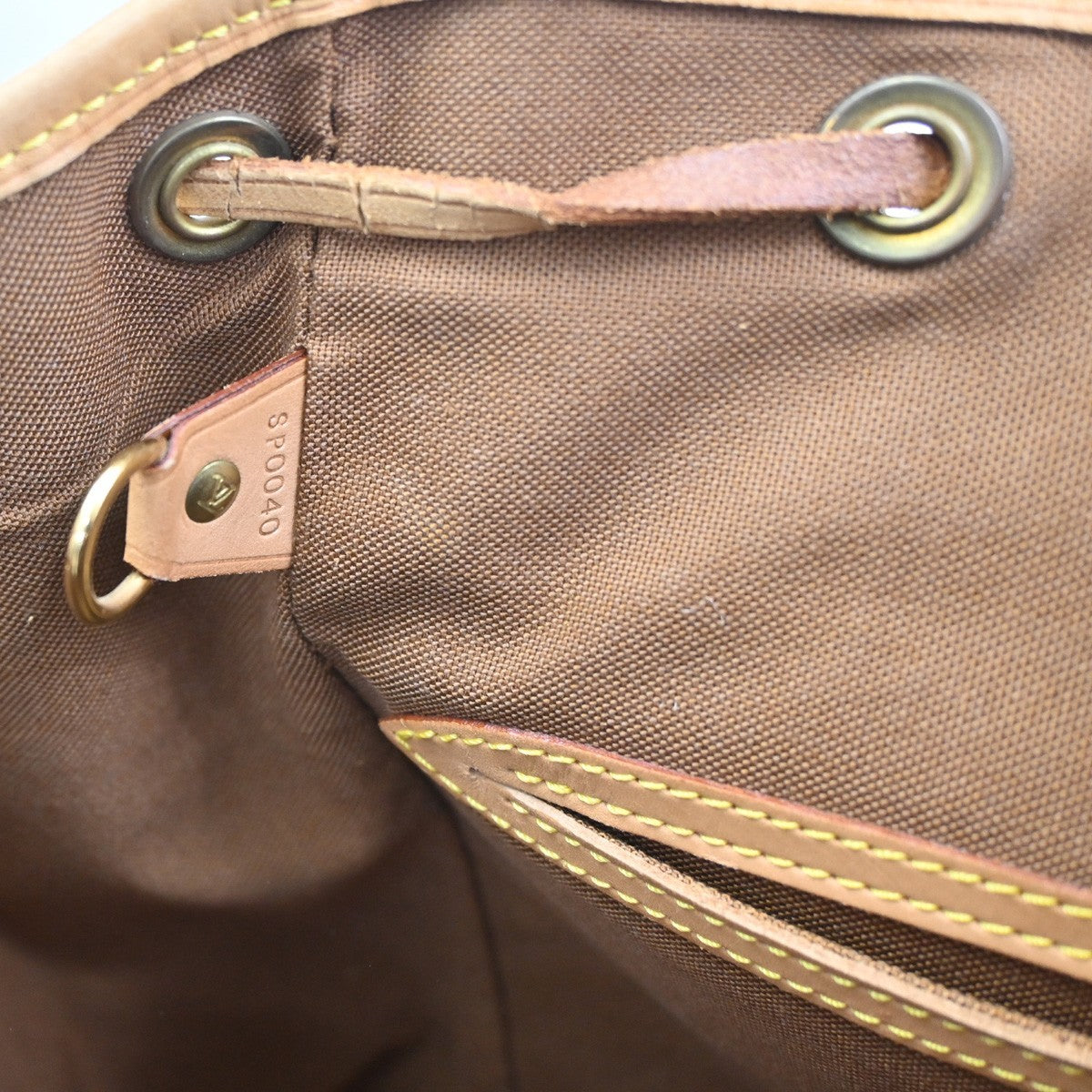 LOUIS VUITTON Montsouris MM Backpack Bag Monogram Leather Brown M51136 77CA673