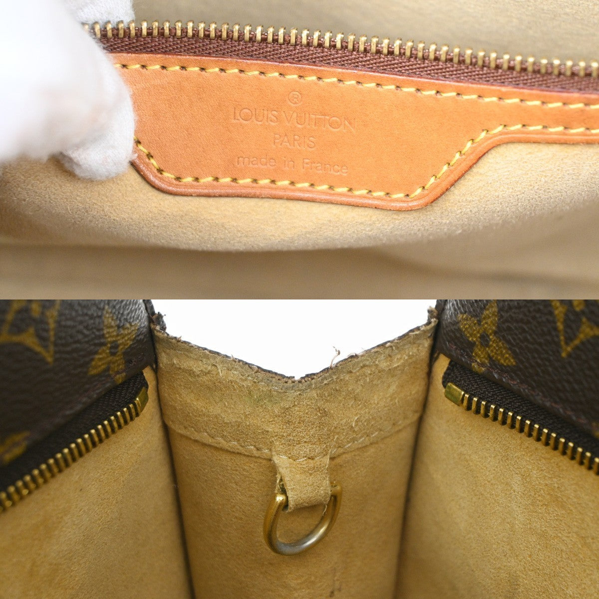 LOUIS VUITTON BABYLONE Shoulder Bag Monogram Leather Brown France M51102 32KD247