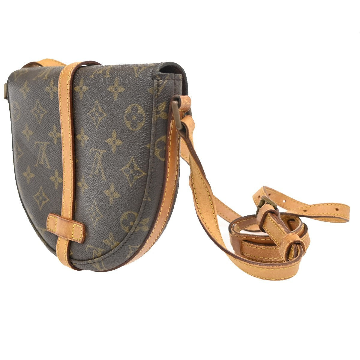 LOUIS VUITTON Chantilly PM Shoulder Bag Monogram Leather Brown M51234 65ZA166