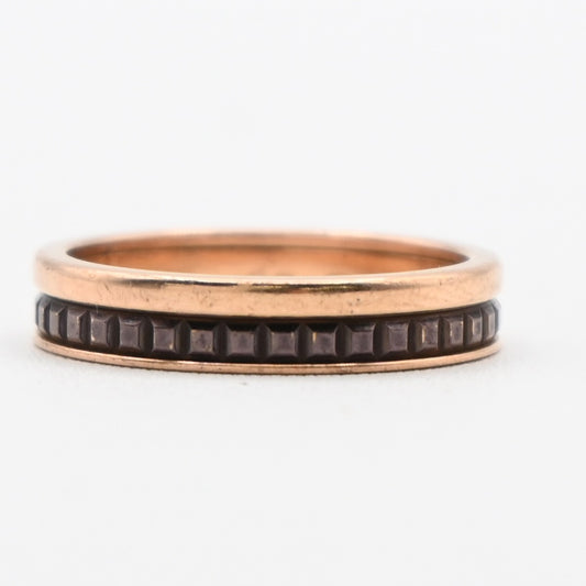 BOUCHERON Logo Quatre Classique Ring Au 750 Rose Gold JP12 US6.5 T52 99LC632