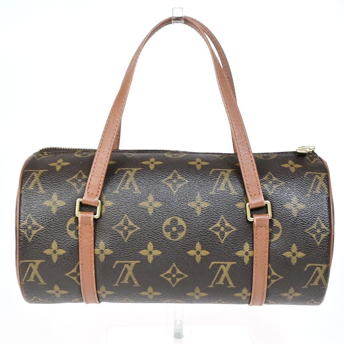 LOUIS VUITTON Logo PAPILLON 30 Hand Bag Monogram Leather Brown M51365 16SH956