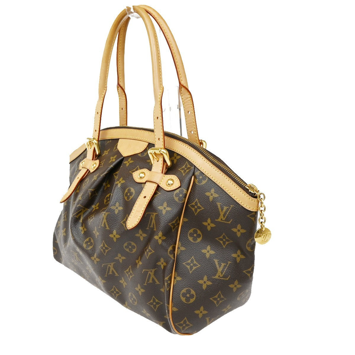 LOUIS VUITTON LV Tivoli GM Shoulder Bag Monogram Leather Brown M40144 57CA616