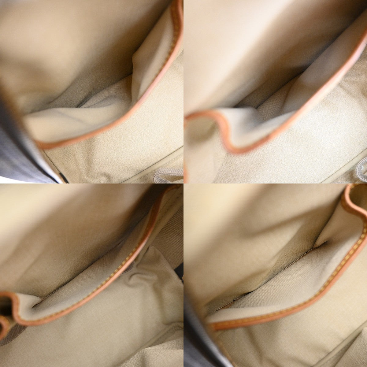 LOUIS VUITTON LV Logo Deauville Hand Bag Monogram Leather Brown M47270 82MA639