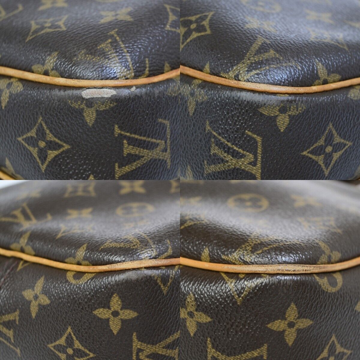 LOUIS VUITTON Reporter PM Crossbody Shoulder Bag Monogram Leather M45254 35EB359