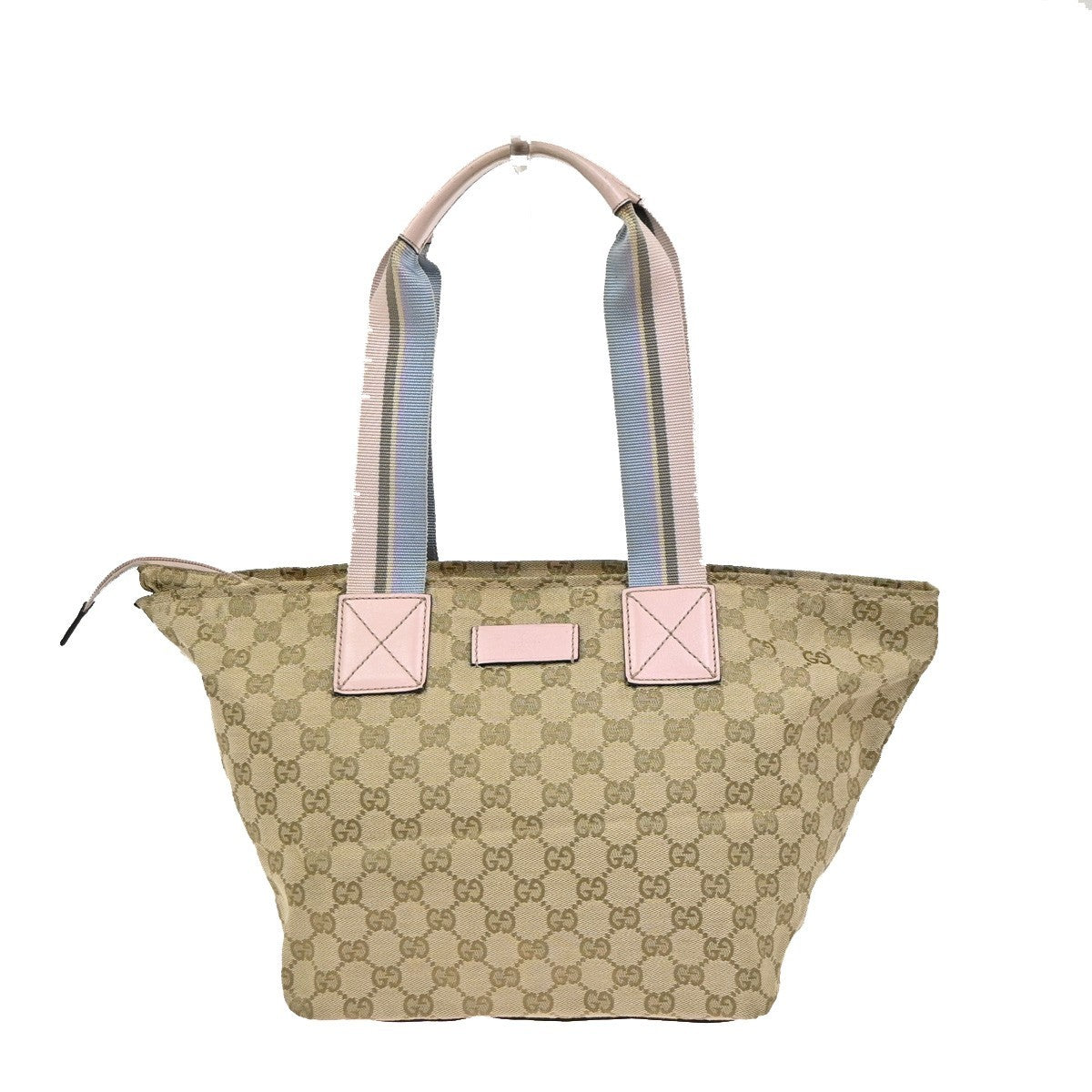 GUCCI Logo Sherry GG Pattern Shoulder Tote Bag Canvas Leather BN Italy 35KC687
