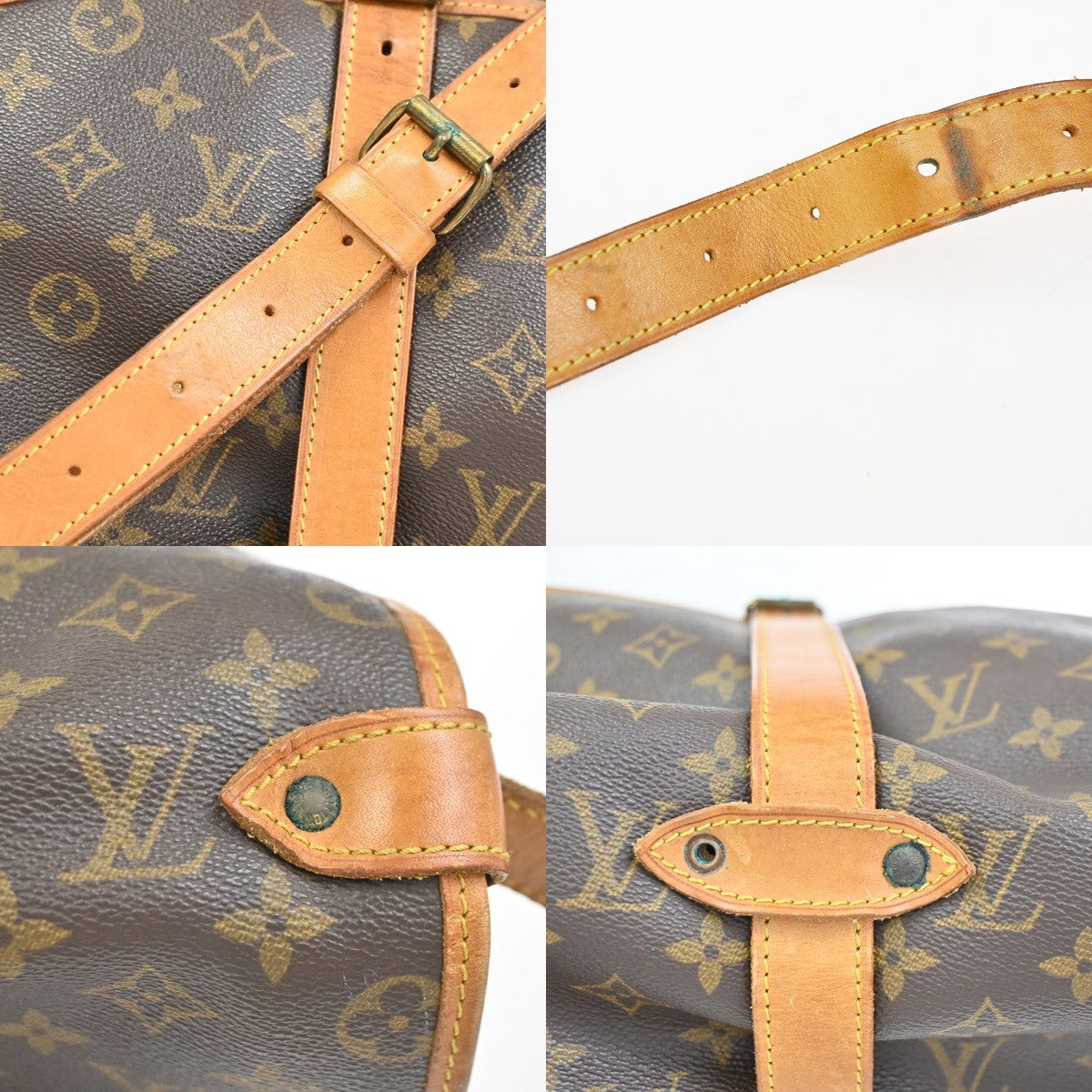 LOUIS VUITTON Saumur 35 Shoulder Bag Monogram Leather BN France M42254 73CA945