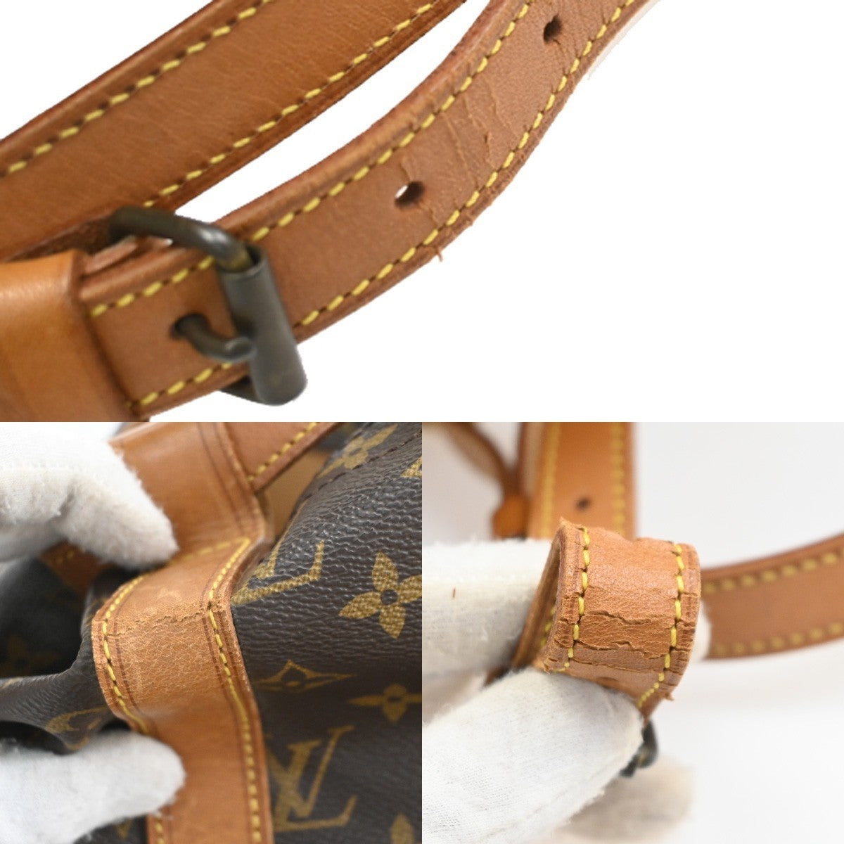 LOUIS VUITTON LV Randonnee GM Shoulder Bag Monogram Leather Brown M42244 83PA110