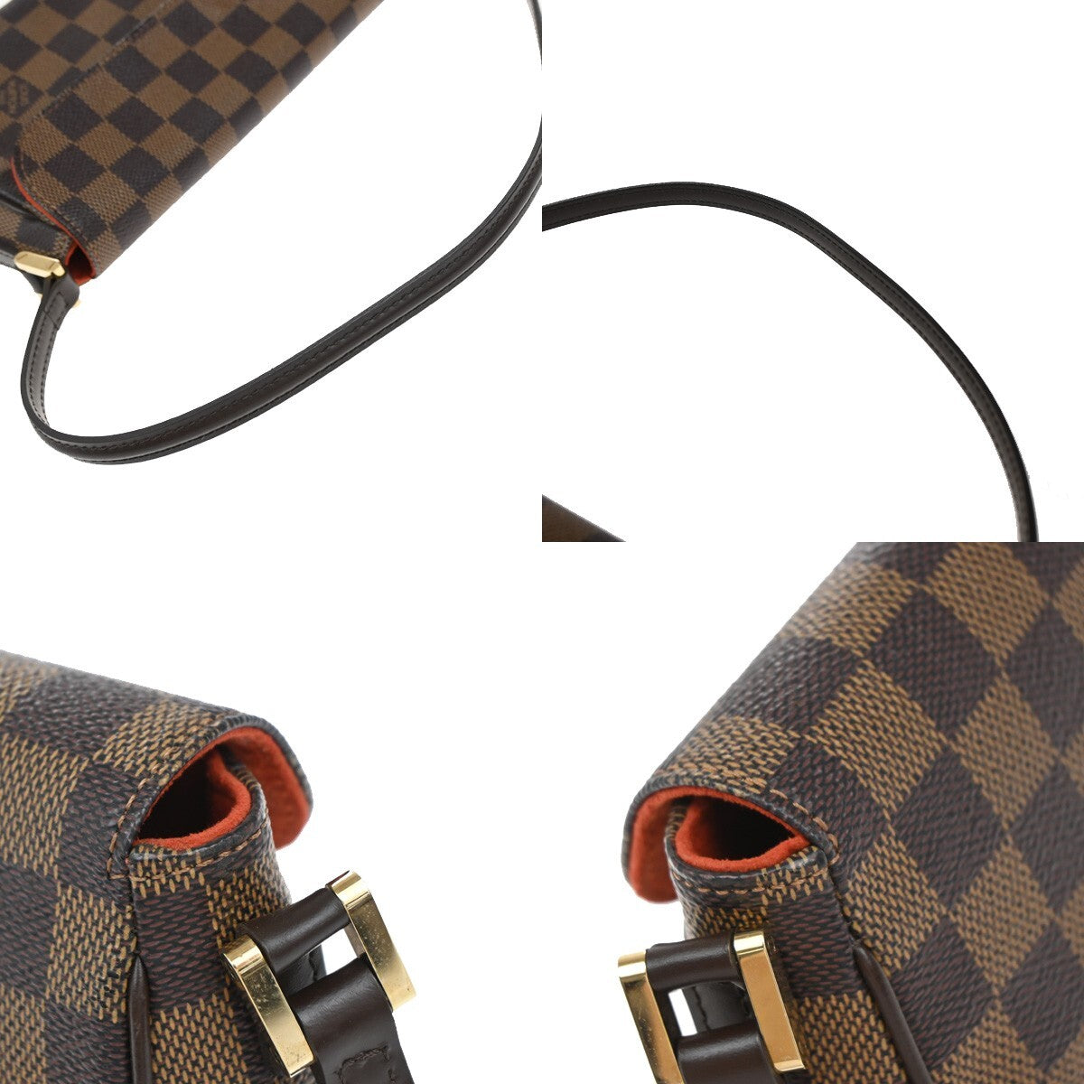 LOUIS VUITTON Recolator Shoulder Bag Damier Ebene Leather Brown N51299 40EE217