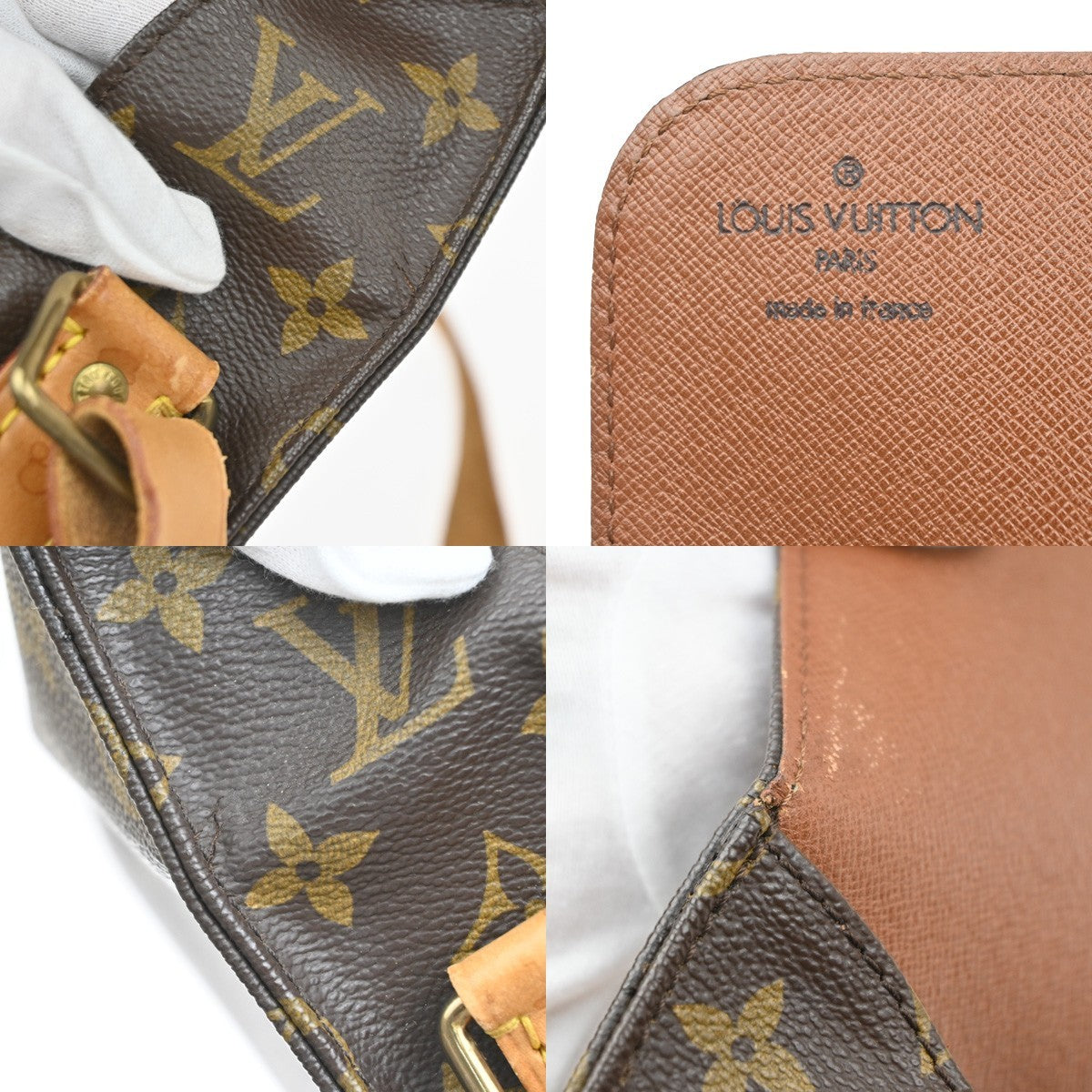 LOUIS VUITTON Cartouchiere GM Shoulder Bag Monogram Leather Brown M51252 88KC813