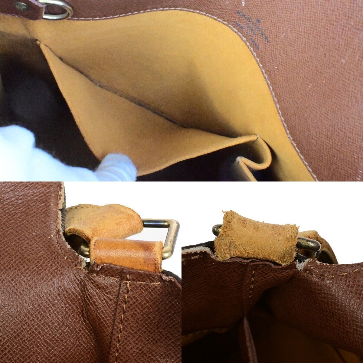 LOUIS VUITTON Musette Shoulder Bag Monogram Leather Brown Spain M51256 33FB533