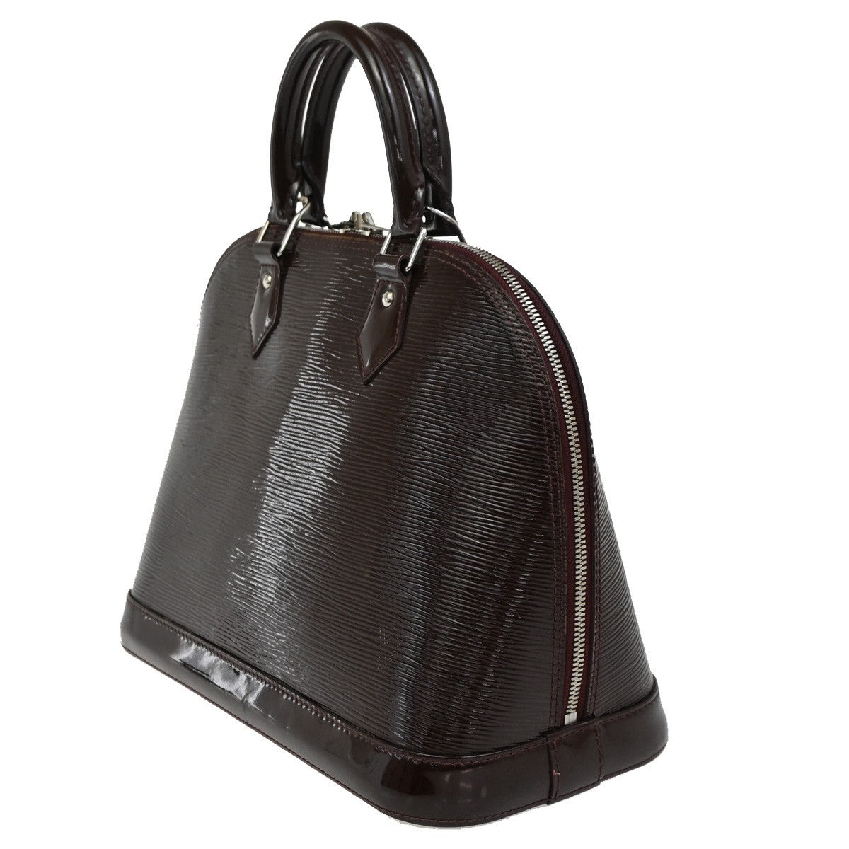LOUIS VUITTON LV Alma PM Hand Bag Epi Electric Prune Wine Red SHW M40453 75YH856