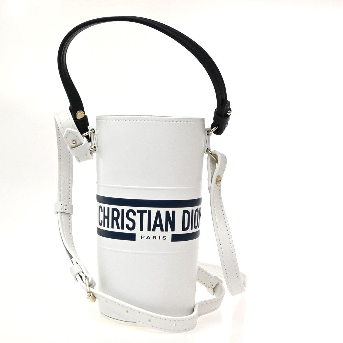 CHRISTIAN DIOR Vibe 2Way Bottle Holder Shoulder Bag Printed Leather WE 70RL764