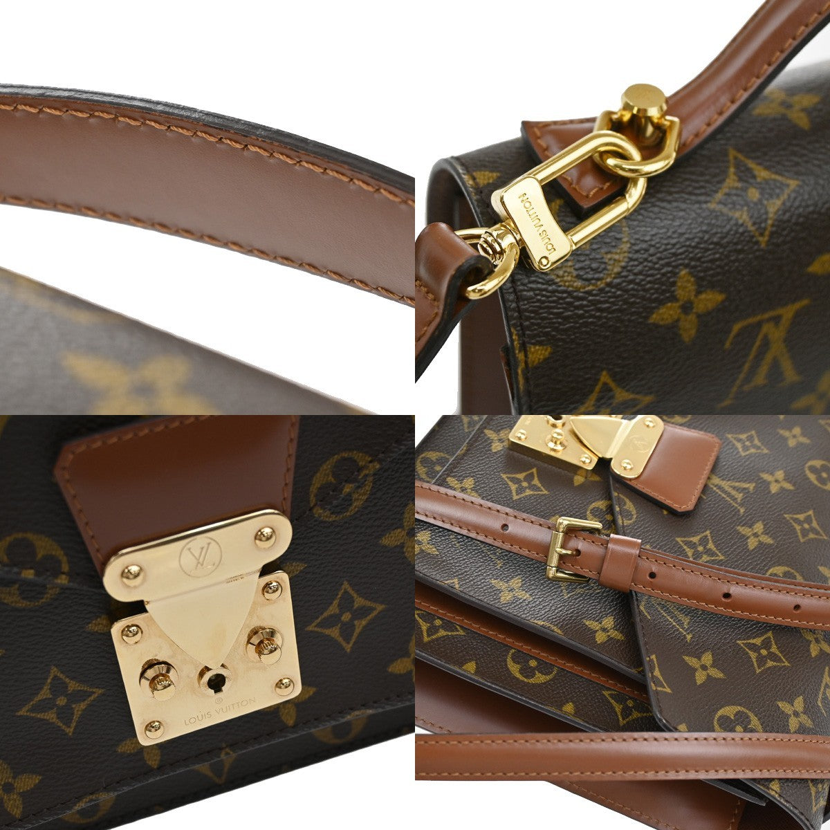 LOUIS VUITTON Monceau 28 2Way Shoulder Hand Bag Monogram Leather M51185 18AA072