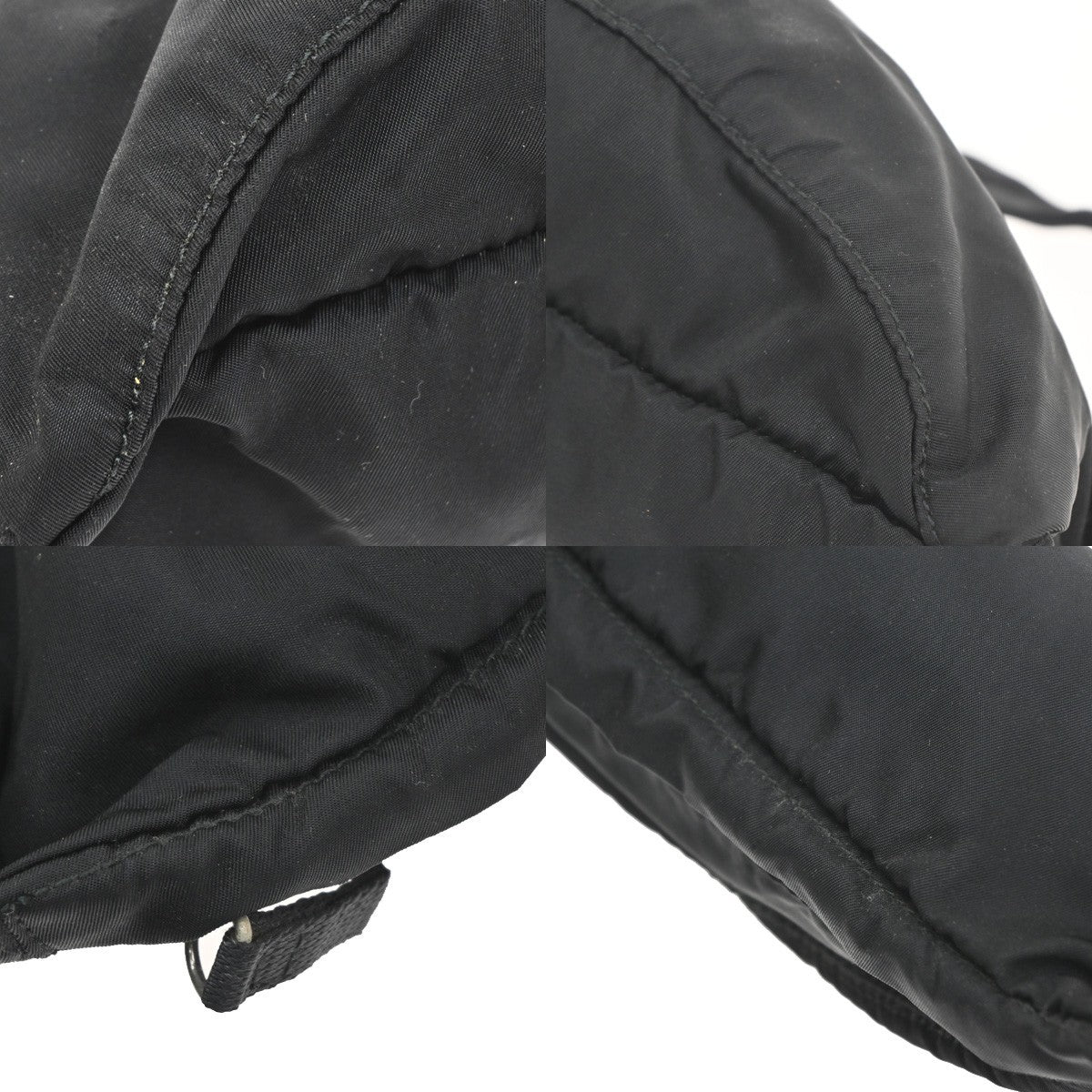 PRADA MILANO Tessuto Bum Bag Nylon Leather Black Italy 67CB022