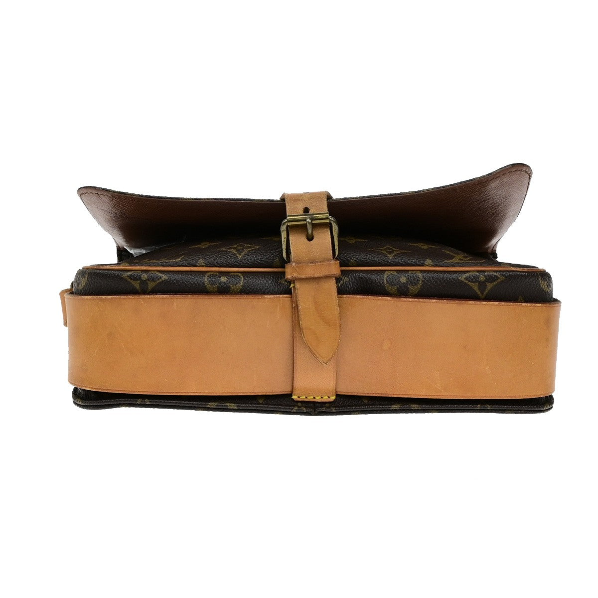 LOUIS VUITTON Cartouchiere GM Shoulder Bag Monogram Leather Brown M51252 85YH132
