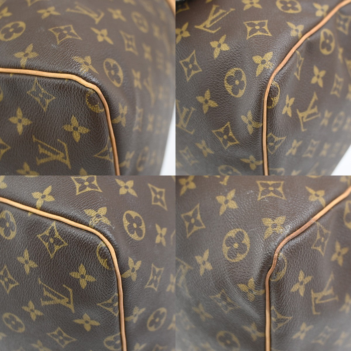 LOUIS VUITTON Keepall 60 Travel Hand Bag Monogram Leather Brown M41422 96YH892