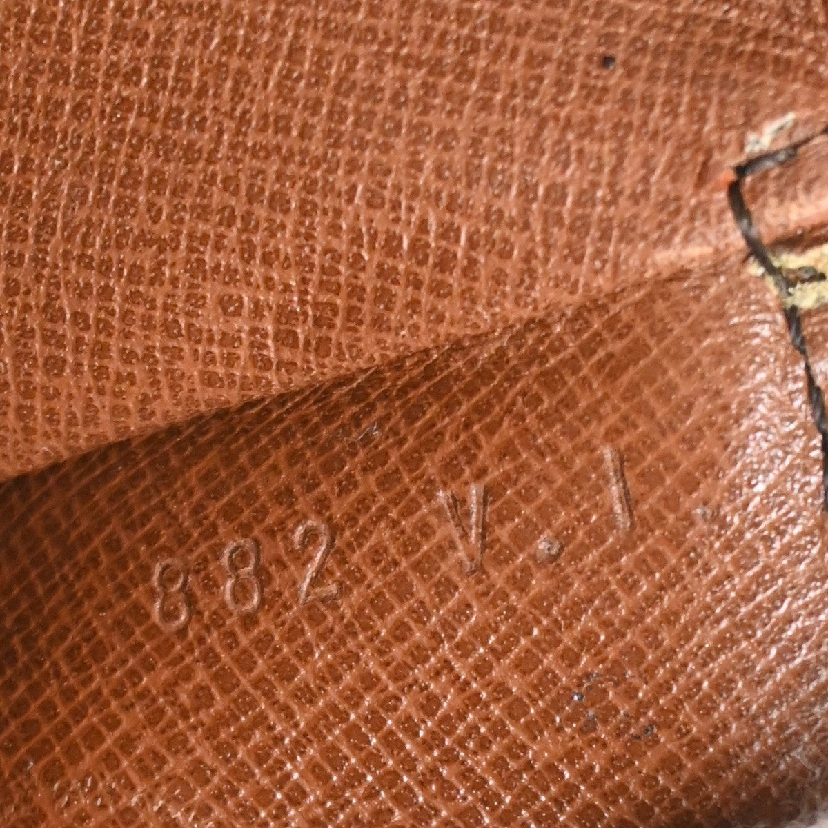 LOUIS VUITTON Saint Cloud GM Shoulder Bag Monogram Leather Brown M51242 66YJ074