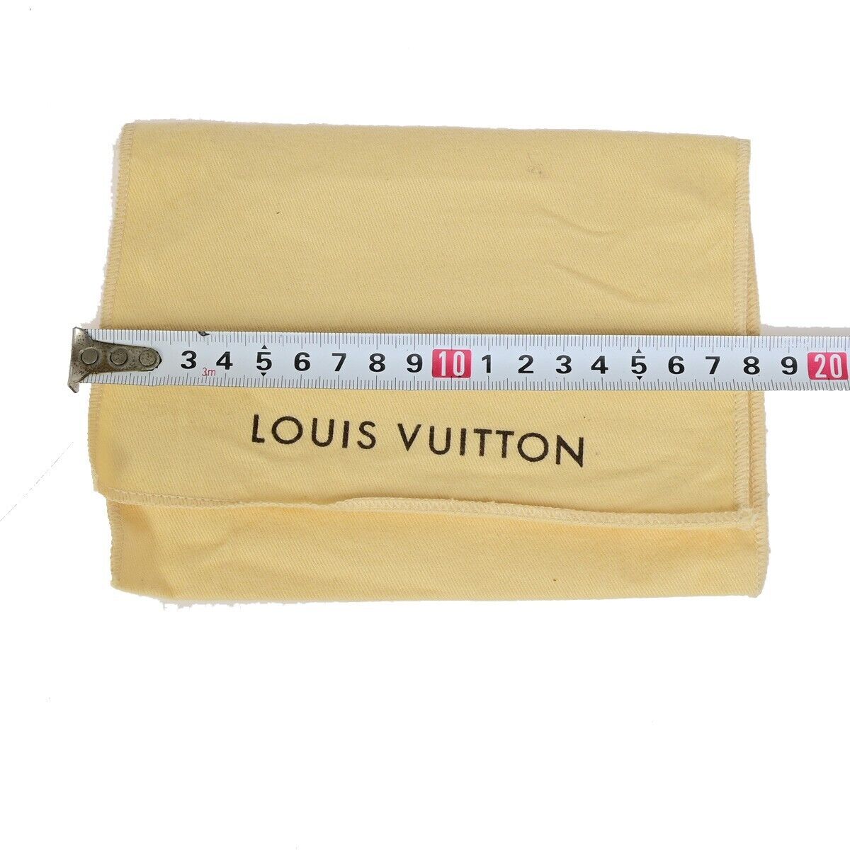LOUIS VUITTON Logo 10 Set Dust Bag Drawstring Canvas Cotton Beige Brown 09EB808