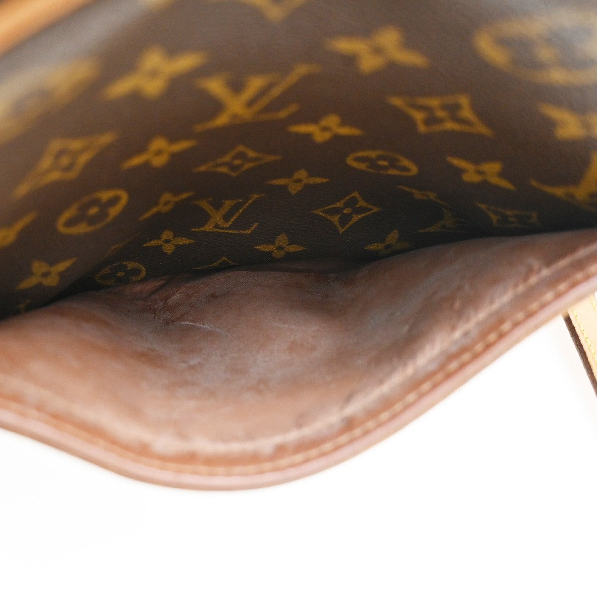 LOUIS VUITTON Blois Crossbody Shoulder Bag Monogram Leather Brown M51221 74PA060