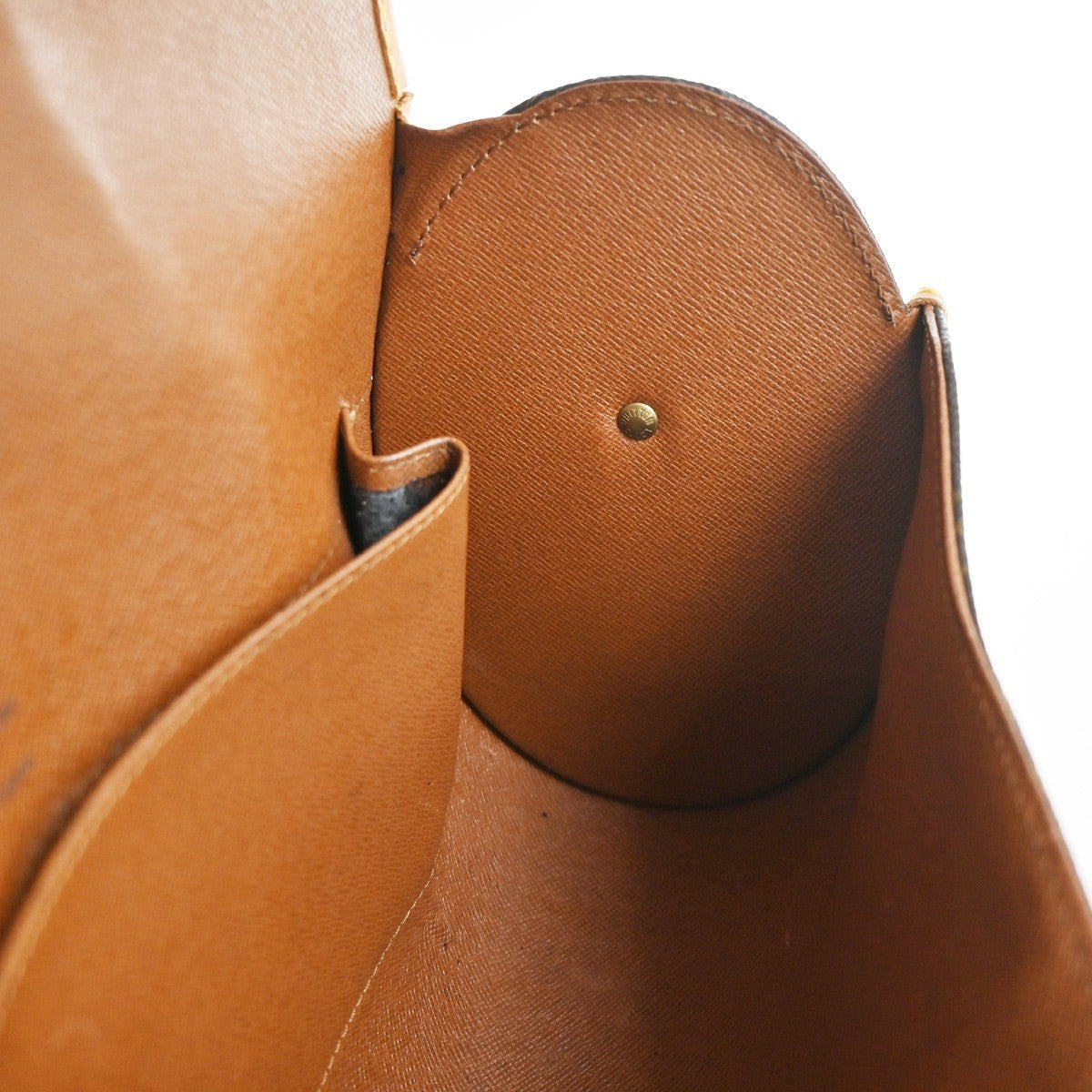 LOUIS VUITTON Logo Marne Shoulder Bag Monogram Leather Brown M51369 70YH918