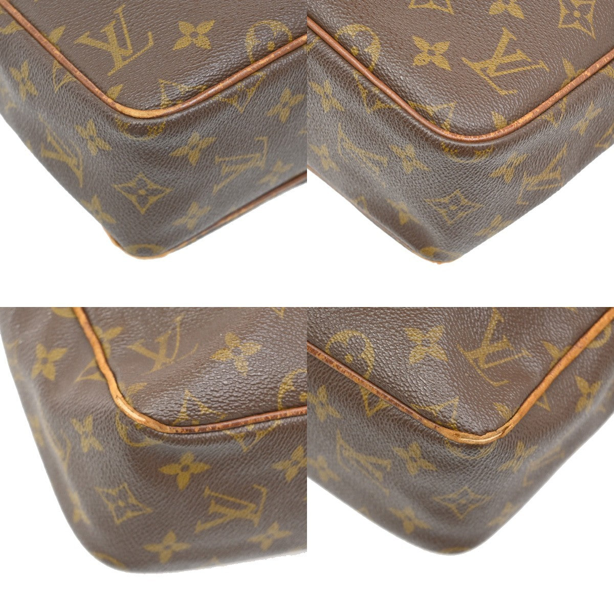 LOUIS VUITTON Petit Marceau Shoulder Bag Monogram Leather Brown M40264 04KB525