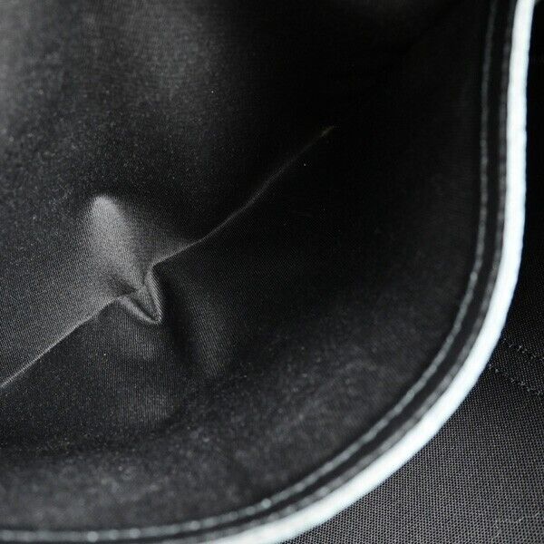 GUCCI GG Pattern Crystal Shoulder Bag Coating Canvas Leather Black 82EC973