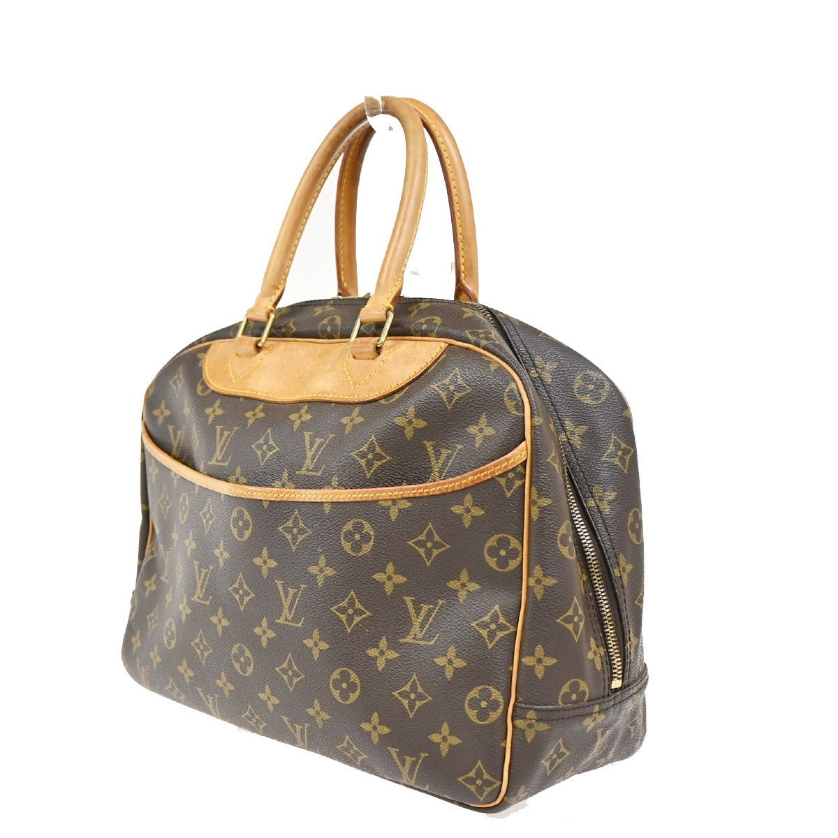 LOUIS VUITTON LV Logo Deauville Hand Bag Monogram Leather Brown M47270 73TA645