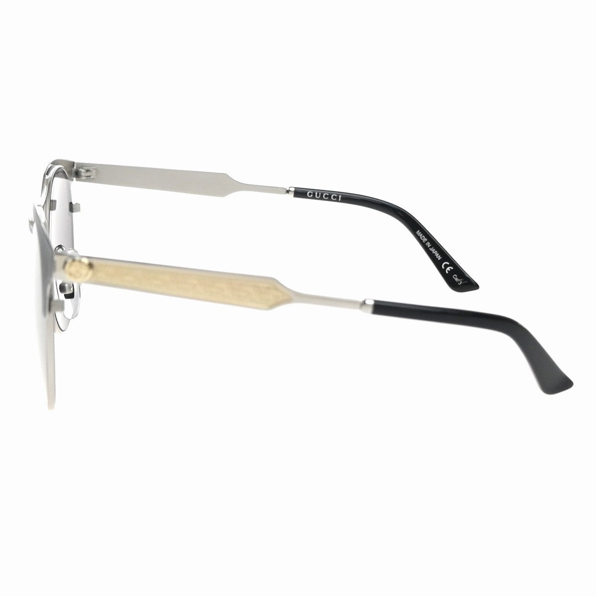 GUCCI Logo GG Folding Sunglasses GG0075SK Eye Were Plastic Metal Black 30KC651