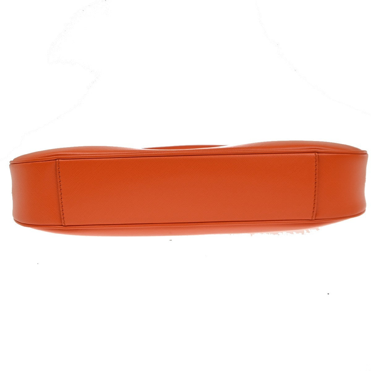SALVATORE FERRAGAMO Gancini Logo Shoulder Bag Leather Orange GHW Italy 72RL709
