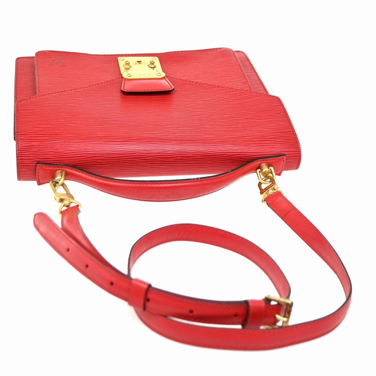 LOUIS VUITTON Monceau 28 2Way Shoulder Handhag Epi Leather Red M52127 76KC016