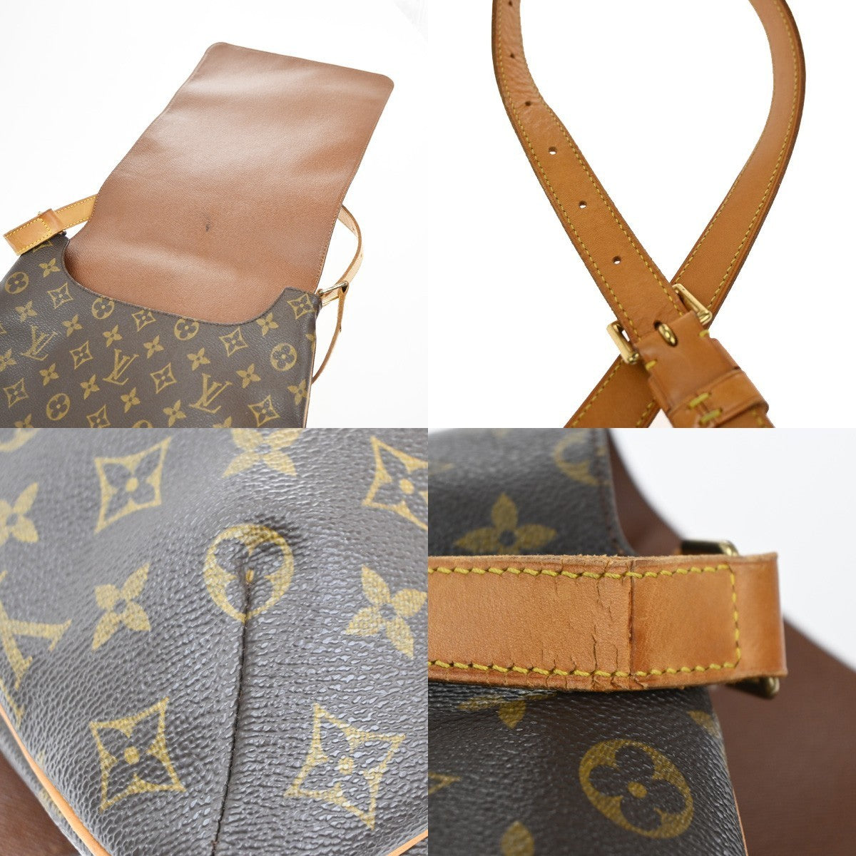 LOUIS VUITTON Musette Shoulder Bag Monogram Leather Brown France M51256 80CA712
